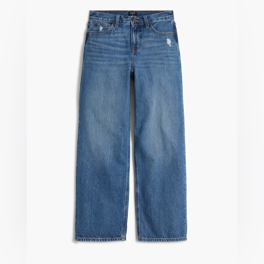 J. Crew - RE-90 reimagined denim Jean. Slim wide leg.